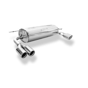 Silent rear duplex stainless steel 2x76mm type 13 for MAZDA MX5 TYPE NC