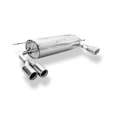 Silencieux arrière duplex inox 2x76mm type 13 pour MAZDA MX5 TYPE NC