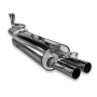 Ligne d'échappement complète sport 100% inox FOX (2x55mm type 10) pour MERCEDES 123 6 cylindres