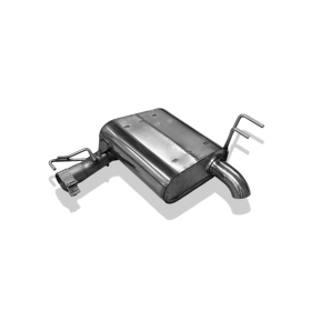 copy of Silent stainless steel rear 1x135x80mm type 52 for HONDA CIVIC IV