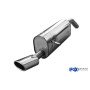 Silencieux arrière inox 1x115x85mm type 32 pour PEUGEOT 208
