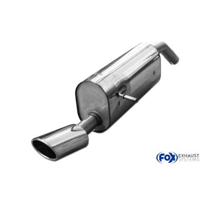Silencieux arrière inox 1x115x85mm type 32 pour PEUGEOT 208