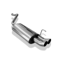 Silencieux arrière inox 2x76mm type 18 pour AUDI 80 TYPE B4