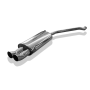 Silencieux arrière inox 2x76mm type 18 pour AUDI 80 TYPE B4