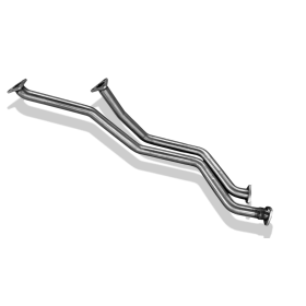 copy of Silent rear duplex stainless steel 1x100mm type 25 (black tips) for BMW 440i GRAND COUPE TYPE F36