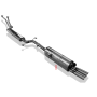 Silencieux arrière sport 100% inox FOX EXHAUST SYSTEMS 2x63mm type 14 pour BMW 635 CSI TYPE E24 (05/1982-)