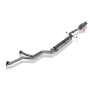 Silencieux arrière sport 100% inox FOX EXHAUST SYSTEMS 2x63mm type 14 pour BMW 635 CSI TYPE E24 (05/1982-)