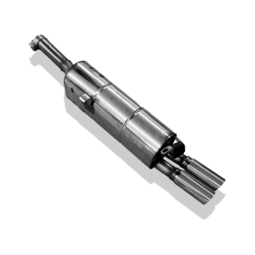 Silencieux arrière sport 100% inox FOX EXHAUST SYSTEMS 2x63mm type 14 pour BMW 635 CSI TYPE E24 (05/1982-)
