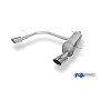Silencieux arrière duplex inox 1x115x85mm type 32 pour PEUGEOT 208