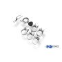 Silent rear duplex stainless steel 1x115x85mm type 32 for PEUGEOT 208