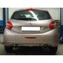 Silencieux arrière duplex inox 1x115x85mm type 32 pour PEUGEOT 208