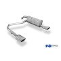 Silencieux arrière duplex inox 1x115x85mm type 32 pour PEUGEOT 207 CC