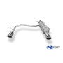 Silent rear duplex stainless steel 1x115x85mm type 32 for PEUGEOT 207 CC