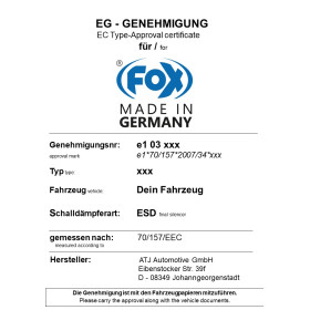 Duplicata certificat d'homologation FOX (fichier PDF)