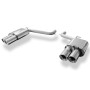 Silent rear duplex stainless steel 2x100mm type 17 for DODGE CHALLENGER