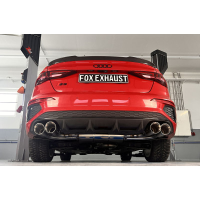 Ligne d'échappement après FAP + silencieux arrière duplex sport inox 2x100mm type 25 - AUDI S3 BERLINE (GY)