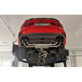 FAP BACK silencieux arrière duplex (avec clapets) sport inox 2x106x71mm type 32 (émaillé noir) - AUDI S3 BERLINE (GY)