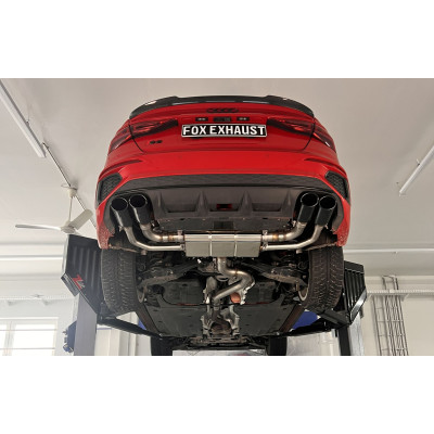 FAP BACK silencieux arrière duplex (avec clapets) sport inox 2x106x71mm type 32 (émaillé noir) - AUDI S3 BERLINE (GY)