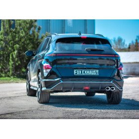 copy of Silent rear duplex stainless steel 1x160x90mm type 38 for HYUNDAI KONA 2WD