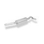 2x80mm stainless steel silent for SEAT LEON TYPE 5F