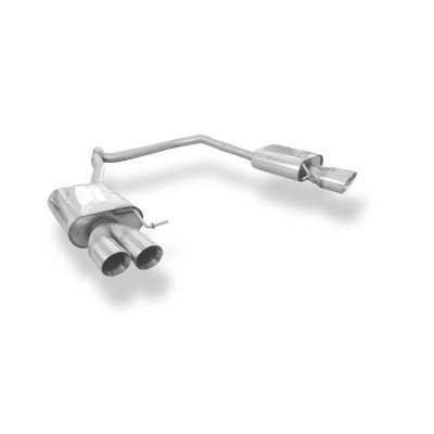 copy of Silent rear duplex stainless steel 2x80mm type 13 for JEEP COMMANDER TYPE XK