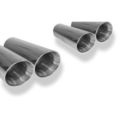 copy of Silent rear duplex stainless steel 2x80mm type 13 for JEEP COMMANDER TYPE XK