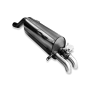 copy of Silent rear duplex stainless steel 2x80mm type 13 for JEEP COMMANDER TYPE XK