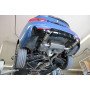 Silent rear duplex stainless steel 1x100mm type 25 (black tips) for BMW 440i GRAND COUPE TYPE F36