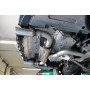 Silent rear duplex stainless steel 1x100mm type 25 (black tips) for BMW 440i GRAND COUPE TYPE F36