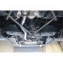 Silent rear duplex stainless steel 1x100mm type 25 (black tips) for BMW 440i GRAND COUPE TYPE F36