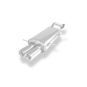 2x80mm stainless steel 13 for MAZDA MX3 TYPE EC (with bridle and tulip)