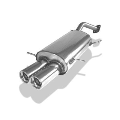 Silencieux arrière sport inox 2x80mm type 13 (avec bride) - MAZDA MX3 (EC) 1.8L
