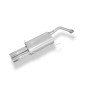 Silent stainless steel rear (with bridle) 2x80mm type 13 for MAZDA 323 TYPE BG