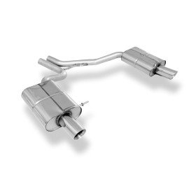 Silencieux arrière duplex sport inox 1x90mm type 25 - AUDI A4 (B6) 1,8L T/2,4L