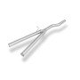 copy of Silent rear duplex stainless steel 1x160x80mm type 53 for VOLKSWAGEN T5/T6 4-MOTION