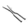 Silent rear duplex stainless steel 1x160x80mm type 53 for VOLKSWAGEN T5/T6 4-MOTION