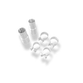 Silent rear duplex stainless steel 1x160x80mm type 53 for VOLKSWAGEN T5/T6 4-MOTION