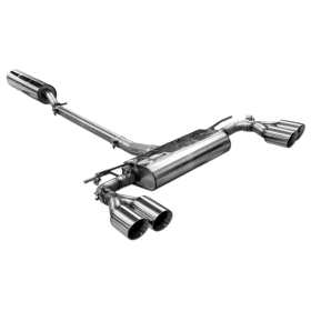 Silencieux arrière duplex sport inox 2x90mm type 25 + silencieux avant - CUPRA LEON (KL)