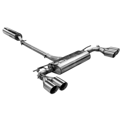 copy of Silent rear duplex stainless steel 2x80mm type 13 for JEEP COMMANDER TYPE XK