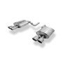 copy of Silent rear duplex stainless steel 2x80mm type 13 for BMW M5 TYPE E60