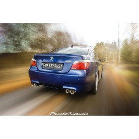 copy of Silent rear duplex stainless steel 2x80mm type 13 for BMW M5 TYPE E60