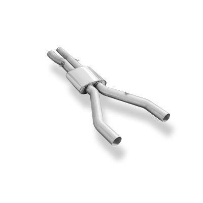 copy of Silent rear duplex stainless steel 2x80mm type 13 for BMW M5 TYPE E60