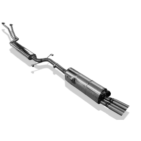 copy of Silent rear duplex stainless steel 1x100mm type 25 (black tips) for BMW 440i GRAND COUPE TYPE F36