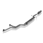 copy of Silent rear duplex stainless steel 1x100mm type 25 (black tips) for BMW 440i GRAND COUPE TYPE F36