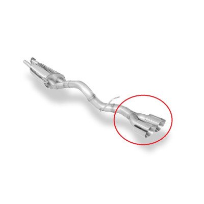 copy of Catback stainless steel 2x114mm type 25 for HUMMER H2