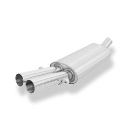 Silent rear duplex stainless steel 1x160x80mm type 53 for VOLKSWAGEN T5/T6 4-MOTION