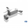 Silent rear duplex stainless steel 1x100mm type 25 for BMW SERIE 1 M135i F20/F21