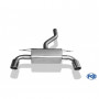Silent rear duplex stainless steel 1x100mm type 16 for BMW SERIE 1 M140i F20/F21
