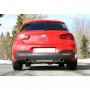 Silent rear duplex stainless steel 1x100mm type 16 for BMW SERIE 1 M140i F20/F21