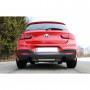 Silent rear duplex stainless steel 1x100mm type 25 black for BMW SERIE 1 M140i F20/F21